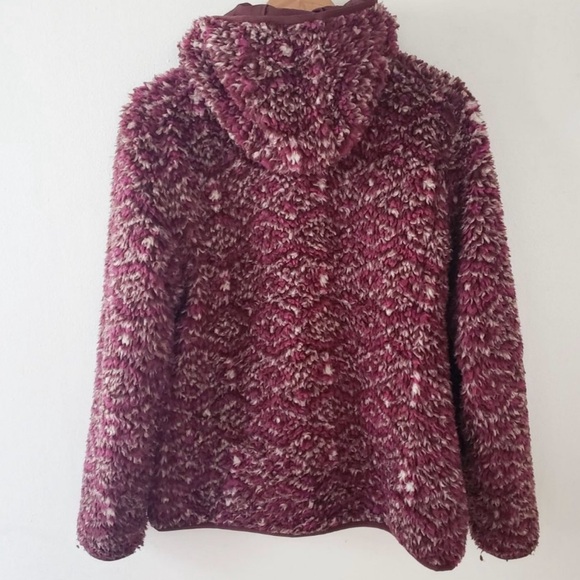 Patagonia - Fleece Retro X Deep Pile Southwest Sherpa Hooded Jacket Purple/Red - Picture 6 of 9